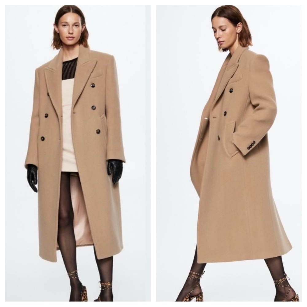 MANGO Camel Coat NWT